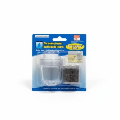 Picture of Best Activated Carbon Faucet Water Filter for Kitchen Sinks to Remove Chlorine and Impurities Efficiently Ensuring Clean Safe Drinking Water for Your Family Health with Easy Installation at Home or Office.-Multicolor