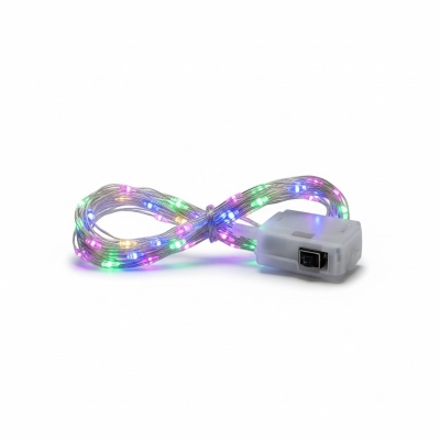 Picture of High Quality 12 Feet 40 LED Multicolor Mini Micro Copper Wire Fairy String Lights with USB Connector for Home Bedroom Wedding Party Birthday Christmas Festival Indoor Outdoor Waterproof DIY Decorative Starry Garland-Multicolor