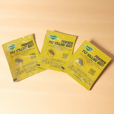 Picture of Greenleaf Fly Killer Powder – 3-Pack Fly Bait Set for Indoor Use – Fast Acting and Eco-Friendly Insect Control – Odorless and Family Safe Formula-yellow