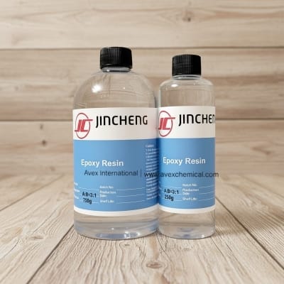 Picture of Buy JINCHENG 1kg Crystal Clear Art Epoxy Resin Kit with a precise 3:1 Mixing Ratio featuring a fast-cure formula for professional-grade jewelry making, high-gloss wood coating, and creative DIY crafts.-Multicolor