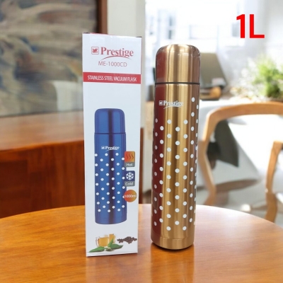 Picture of 1L Stainless Steel Flask - Double Wall Insulation, Leak-Proof, BPA-Free, Keeps Drinks Hot or Cold for 24 Hours, Dishwasher Safe, Portable & Stylish, Perfect for Travel and Everyday Use-Multicolor