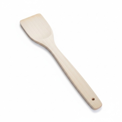 Picture of Natural Beechwood Turner Spatula, Heat-Resistant Non-Stick Safe Wooden Cooking Spoon for Sautéing, Stir-Frying, and Flipping, Durable Eco-Friendly Handcrafted Kitchen Utensil with Ergonomic Handle and Hanging Hole for Easy Storage.-Multicolor