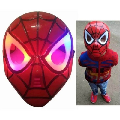 Picture of Spider Mask LED Light Spider Mask for Boys Kids Superhero Mask-Multicolor