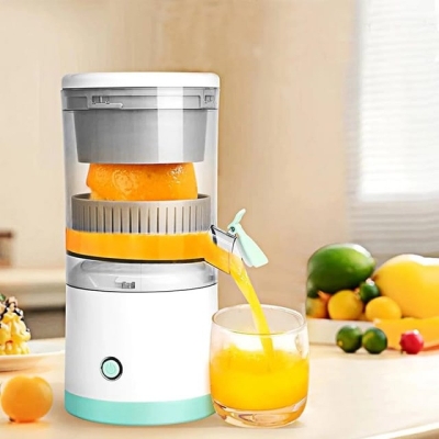 Picture of Portable Electric Citrus Juicer for Fresh Orange Juice with USB Rechargeable Battery, One-Button Automatic Hands-Free Operation, High Yield Fruit Squeezer Machine, Easy to Clean Wireless Juicer for Home and Travel Use.-Multicolor