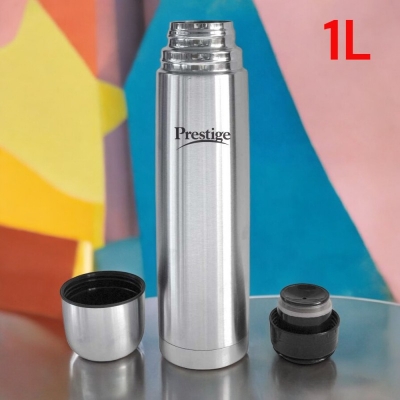 Picture of Prestige 1000ml Flask - Leak-Proof, Portable Stainless Steel Bottle with Double Wall Insulation to Keep Beverages Hot or Cold for 24 Hours-Multicolor
