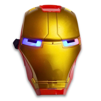 Picture of Iron Man LED Lights Mask for Kids for age 3 and Up-Red