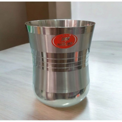 Picture of 1 pcs stainless steel drinking cap mon magnetic mug 400 ml capacity silver color mirror polish-Silver