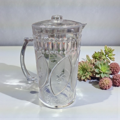 Picture of Elegant Embossed Clear Acrylic Water Pitcher with L-Multicolor
