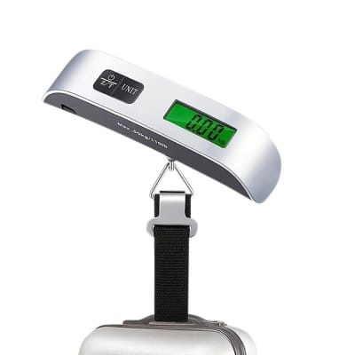 Picture of VIGIND Digital Luggage Scale Portable Handheld Baggage Electronic Scale for Travel Use 50kg 110lb Capacity with Backlit LCD Display High Precision Sensor and Built-in Temperature Sensor for Suitcases and Heavy Bags.-Multicolor