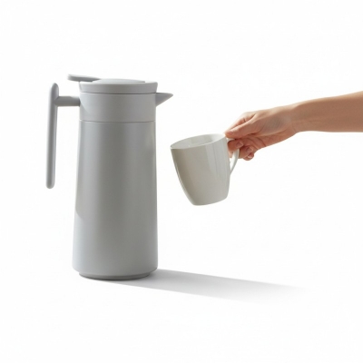 Picture of High Quality 860ML Double Layer Vacuum Camping Thermos Featuring 304 Stainless Steel Inner Material and Durable Plastic Body in Multiple Colors Perfect for Picnic Tea Coffee and Long Lasting Heat Retention.-Multicolor