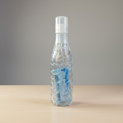 Picture of Unbreakable Plastic Water Bottles, Leak Proof, BPA Free, Food Grade, Freezer Safe for Fridge, Gym, Office & Home Use - Set of 4 (1 Litre Each)-Multicolor