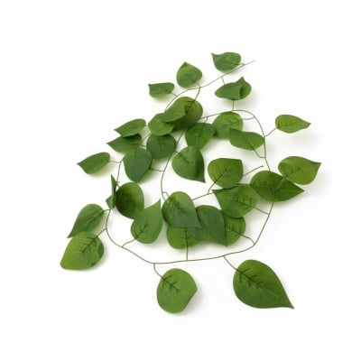 Picture of Premium Artificial Ficus Money Plant Creepers for Home Decoration, Realistic Silk Greenery Ivy Leaf Garland Strings, 7 Feet Hanging Vines for Wedding Party Decor, Indoor Outdoor Aesthetic Wall Hanging Green Leaves.-Multicolor