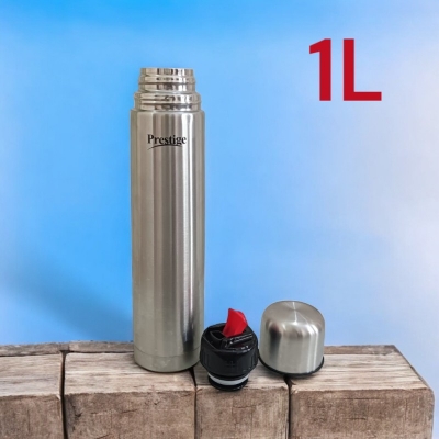 Picture of Prestige 1000ml Flask - Ideal for Hot or Cold Drinks, Leak-Proof Stainless Steel with Double Wall Insulation for 24 Hours-Multicolor