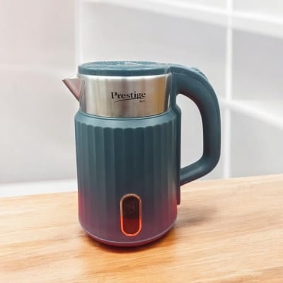 Picture of Prestige 2.5L Electric Kettle with 1500W Power, Stainless Steel & Plastic Body, Auto Shut-Off for Safety, Fast Boiling, Multiple Color Options, 220V 50Hz, Durable & Efficient for Home & Office Use"-Multicolor