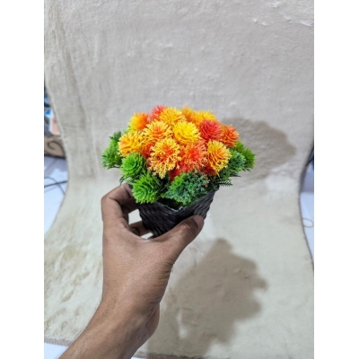 Picture of Handybee Modern Faux Plant Pot Artificial Bonsai Potted Flower for Home Office Living Room Table Indoor Decoration.-Multicolor