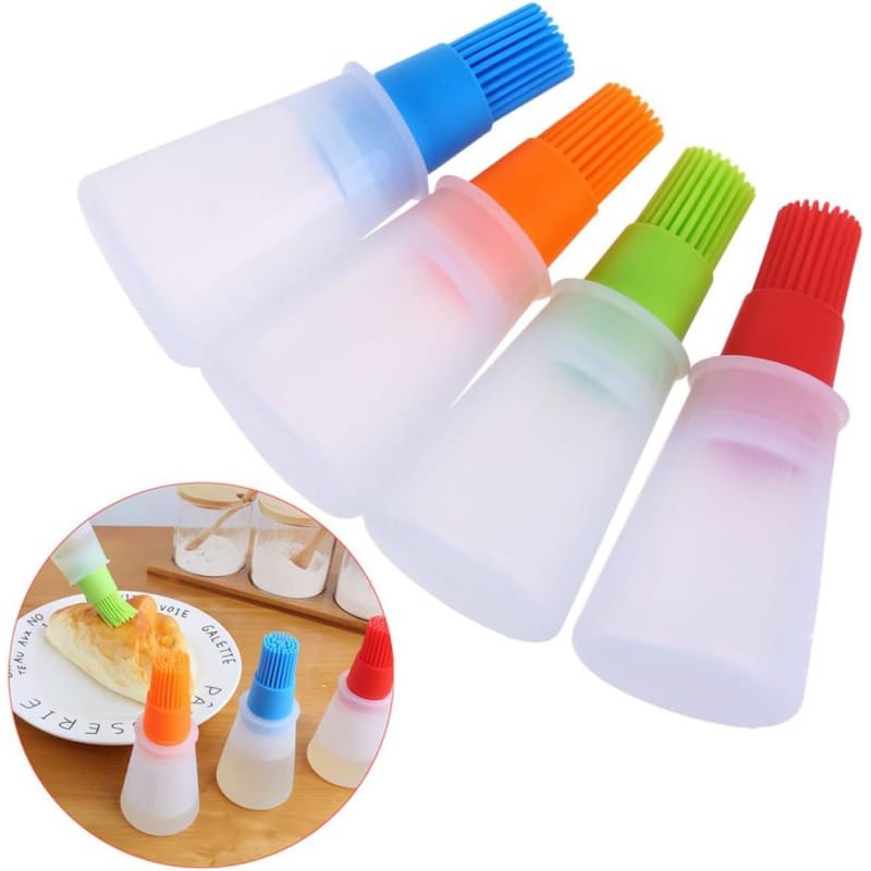 Picture of 1 pcs multicolor Brush Bottle Silicone Cooking Baking Basting BBQ Pancake Kitchen Tool-Multicolor