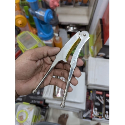 Picture of Heavy Duty Stainless Steel Multifunctional Nutcracker Tool, Manual Walnut Cracker and Chestnut Opener, Ergonomic Handheld Nut Sheller Pliers for Pecans, Hazelnuts, Almonds, and Macadamia, Essential Kitchen Gadget for Easy Nut Shelling and Peeling-Silver