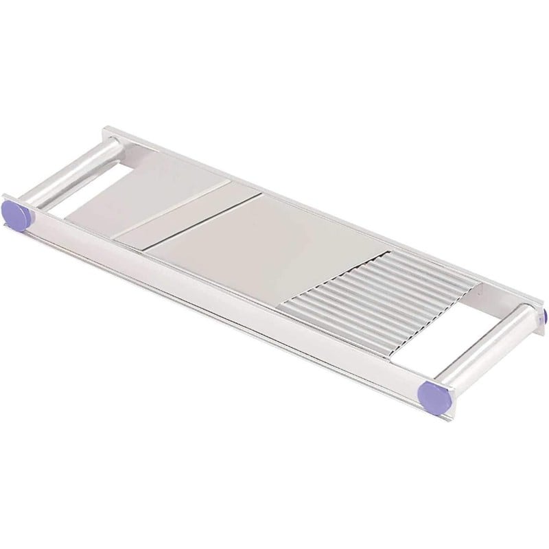 Picture of Stainless Steel 2 in1 Vegetable Slicer, Potato Chips Maker non magnetic stainless steel vegetables slicer-Silver