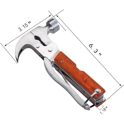 Picture of 16-in-1 Multifunctional Hammer Multi-Tool-Multicolor