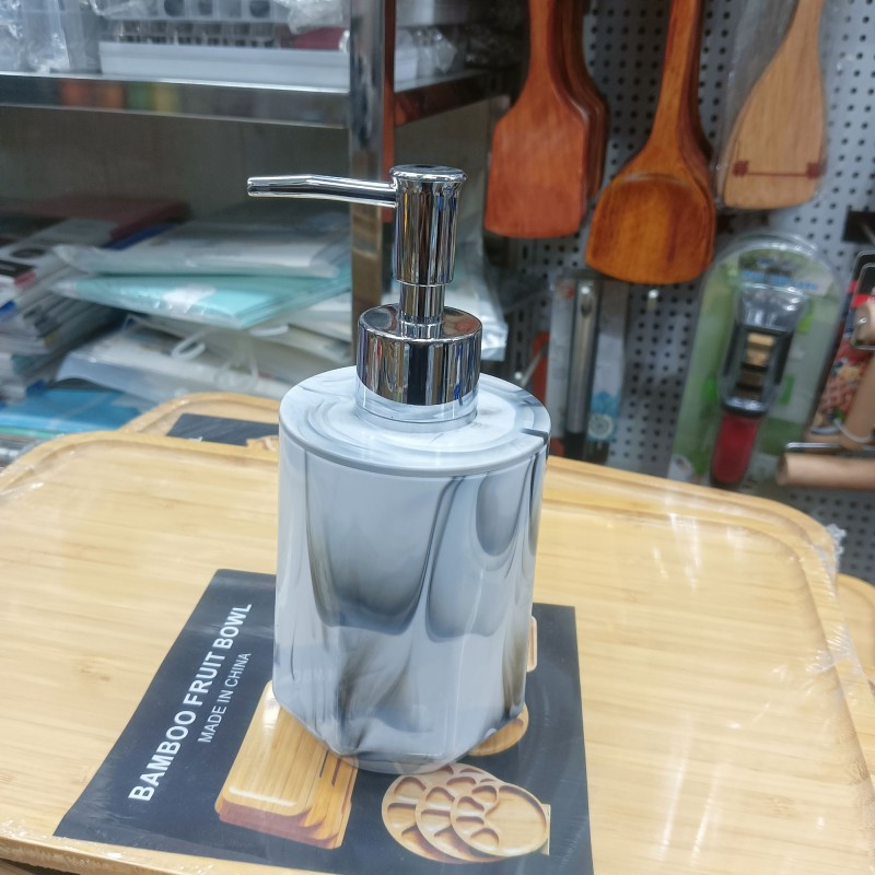 Picture of fiber plastics soap dispenser   Marble Texture soap Bottle for Bathroom Kitchen Home Hotel Accessories Dish white-White