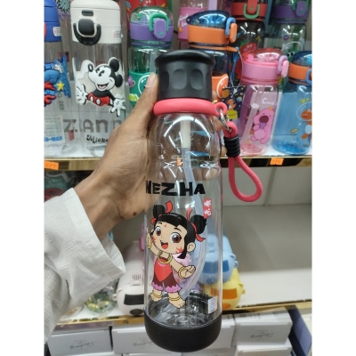 Picture of 550ML Kids Cartoon Thermos Cup, Double Drinking Straw, 316 Stainless Steel, Anti-Fall, Food-Grade Plastic, Portable, Lightweight, Perfect for Male and Female Students, School, Travel, Outdoor Fun, Gym, Picnic, Sports, and Daily Hydration-blue