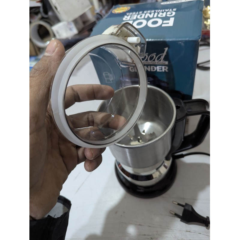 Picture of High Power Electric Food Grinder Model SM-0145 for Kitchen Stainless Steel Spice and Coffee Bean Grinder Machine with Durable Blades Perfect for Grinding Grains Nuts and Dry Herbs in Bangladesh Online.-Multicolor