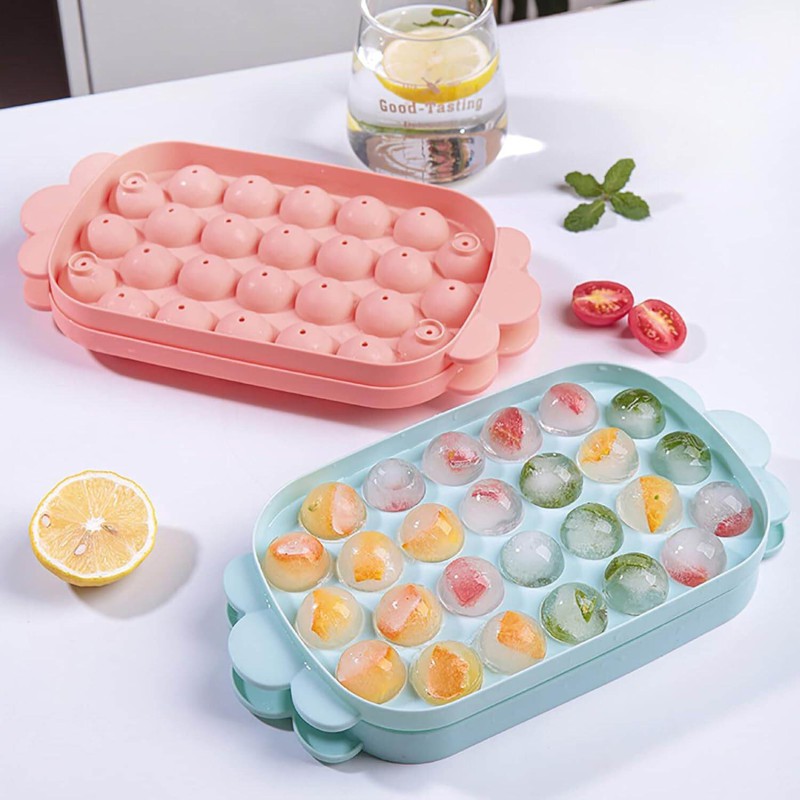 Picture of Ice Cream Box For Freezing 24 PCs Cube Set, Ice Cube Tray Set, Plastic Ice Tray Ice Tubs Eco-Friendly Creative Ice Cube Tray.-Multicolor