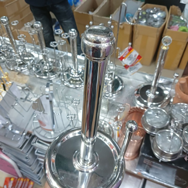 Picture of 1pc Stainless Steel Kitchen Tissue Holder-Silver-Silver