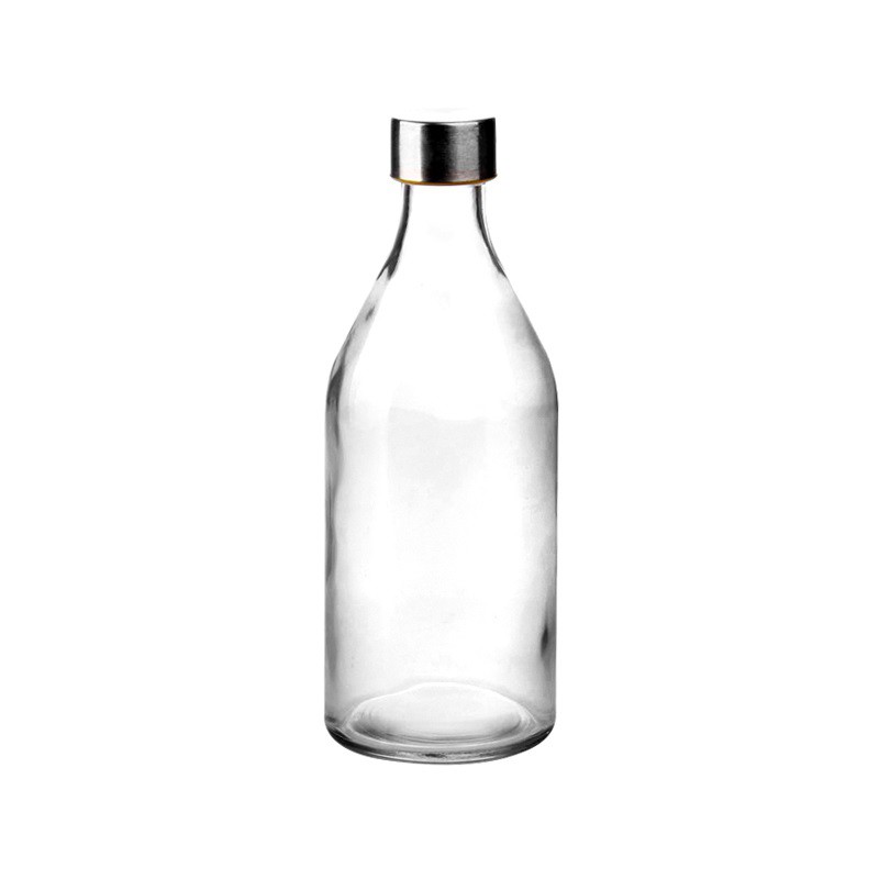Picture of Buxton 1000ML Clear Plain Glass Bottle for Water & Milk – Reusable, Durable, Elegant Design for Daily Hydration, Home & Office Use.-Multicolor