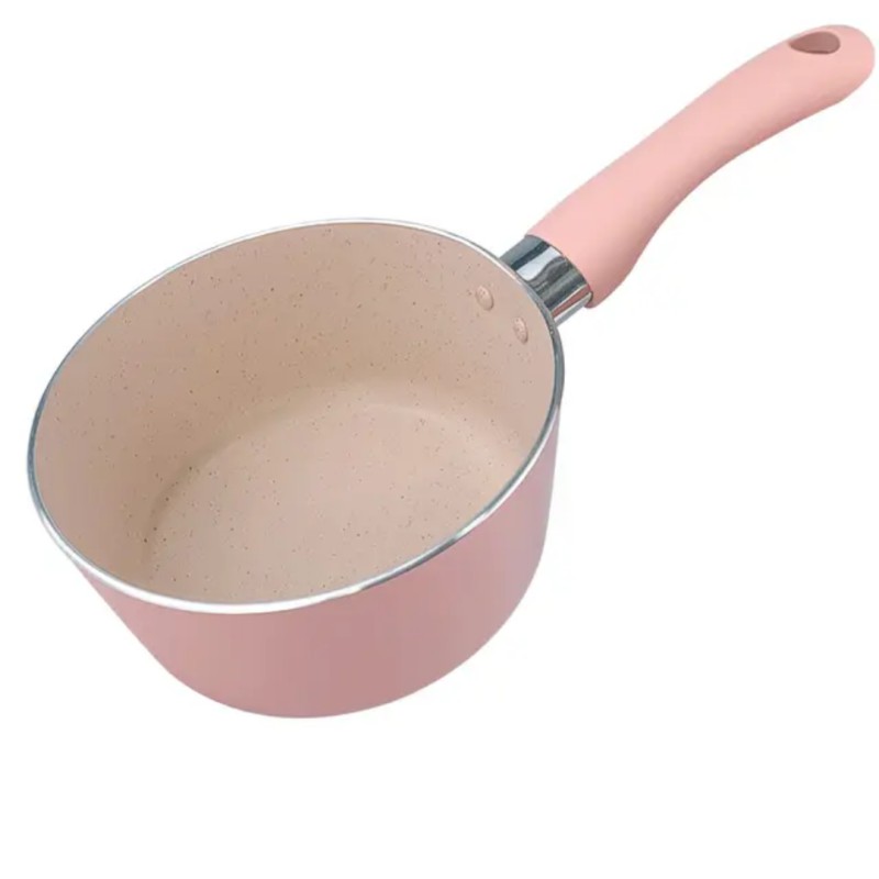 Picture of 1pcs16cm Mini Classic-Style Soup Pan Pot Set Aluminum Non-Stick with Handle Gas Cooker Compatible Non-Stick Sauce Pan Stock Milk Pan multiple color-Multicolor