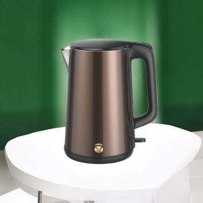 Picture of 1.8L Stainless Steel Electric Kettle, 1500W Hot Water Boiler with Insulation and Automatic Shut-Off, Multiple Colors, 220V 50Hz, Designed for Office and Pantry Use, Safe and Reliable Boiling.-Multicolor