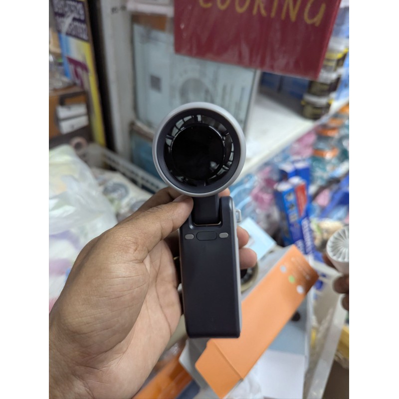 Picture of Portable Handheld Turbo Fan with High Speed Brushless Motor, 5 Adjustable Wind Speeds, Rechargeable Large Capacity Battery, 180 Degree Foldable Design, LED Digital Display for Travel, Home, Office, and Outdoor.-Multicolor