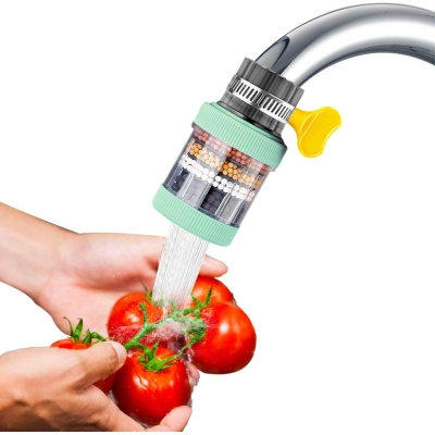 Picture of Water Filter for Sink,Six-Layer Sink Faucet Water Filter with Carbon | Water Drinking Necessities for Bathroom, Toilet, Kitchen, Tea Room, Laundry Room-Multicolor