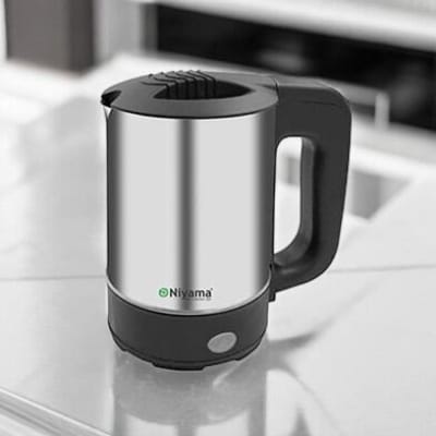 Picture of Portable Electric Kettle, 500ml 800W Travel Water Boiler, Stainless Steel Body, 220V 50Hz Fast Boiling, Compact Design for Travel, Office, and Home Use, Multiple Color Options, 1 Pc.-Multicolor