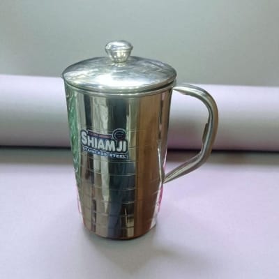 Picture of 1 pcs non magnetic  Stainless Steel Water Jug Pitcher, 2 litres-Silver