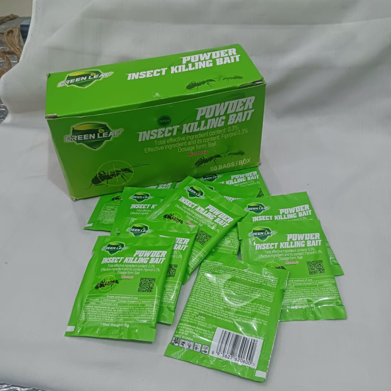 Picture of Greenleaf Insect Killer Powder 10 PCS Set – Cockroach & Ant Control – Egg Prevention – Eco-Friendly, Non-Toxic, Odor-Free Pest Solution-green