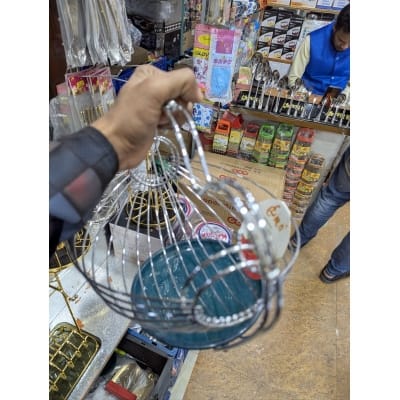 Picture of Decorative Heart Shape Chrome Wire Fruit Basket | Modern Kitchen Countertop Storage Bowl | Durable Metal Stand for Fresh Fruits, Vegetables, Bread, Snacks | Elegant Home Decor & Housewarming Gift-Multicolor