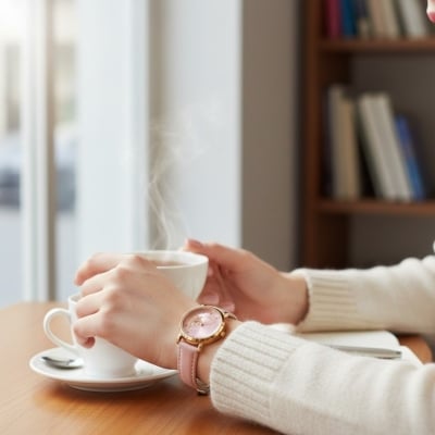 Picture of Chenhan Fashion Luxury Pink Butterfly Print Analog Watch for Women and Girls featuring a Stylish Rose Gold Case, Premium Soft Leather Strap, Precise Quartz Movement, and Elegant Diamond Accents for Daily Wear.-Pink