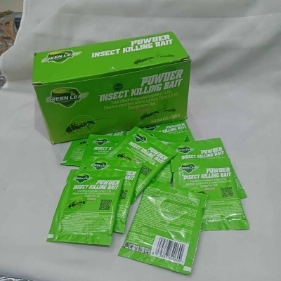 Picture of Greenleaf Insect Killer Powder – Powerful Cockroach and Ant Killing Bait – Fast-Acting Pest Control Solution – Safe and Odorless Formula for Home Use-Green