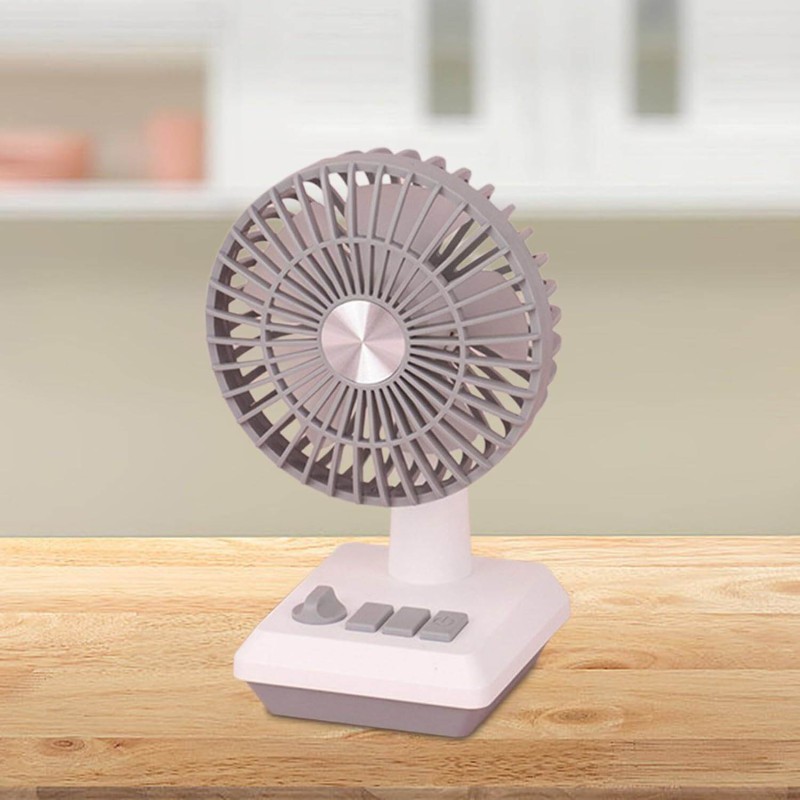 Picture of Handheld Fan Hand Fan Small Desk Fan Personal Fan for Sports Hiking Travel Fishing-Multicolor