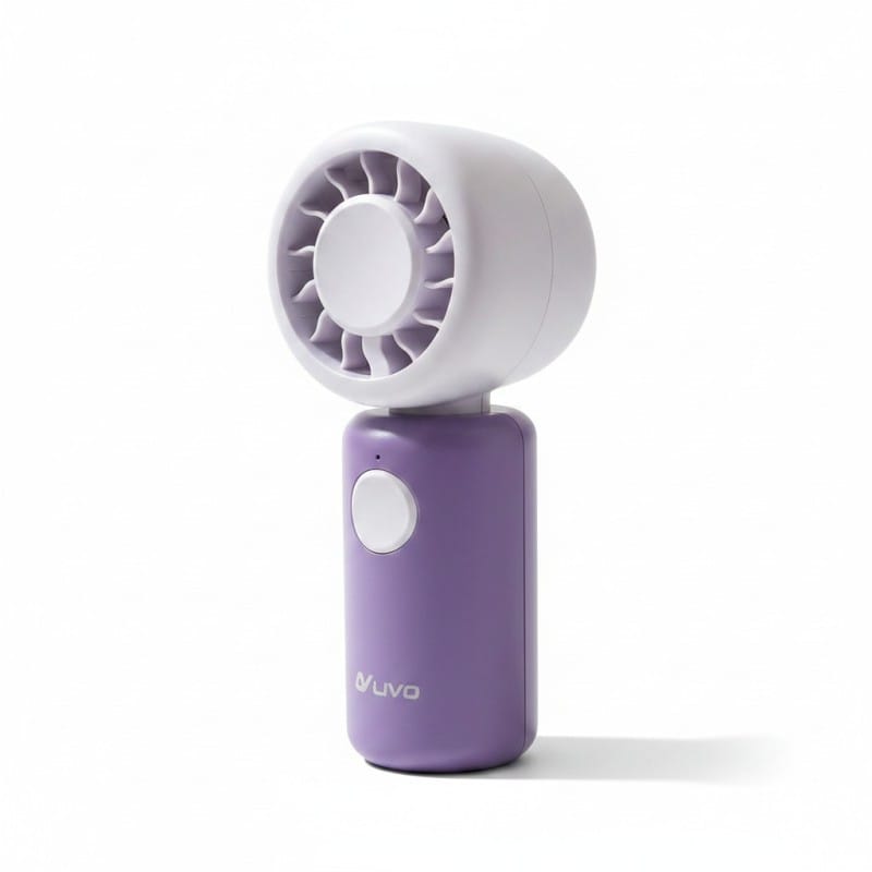 Picture of LIVO LV-2610 Cute Mini Fan is a powerful turbo-powered handheld rechargeable cooling device with 11000 r/min motor speed, ideal for personal travel use, outdoor activities, office desks, and quick summer heat relief.-Multicolor