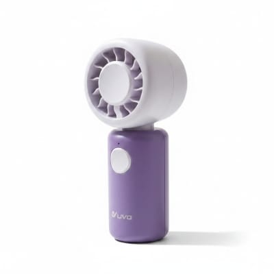 Picture of LIVO LV-2610 Cute Mini Fan is a powerful turbo-powered handheld rechargeable cooling device with 11000 r/min motor speed, ideal for personal travel use, outdoor activities, office desks, and quick summer heat relief.-Multicolor