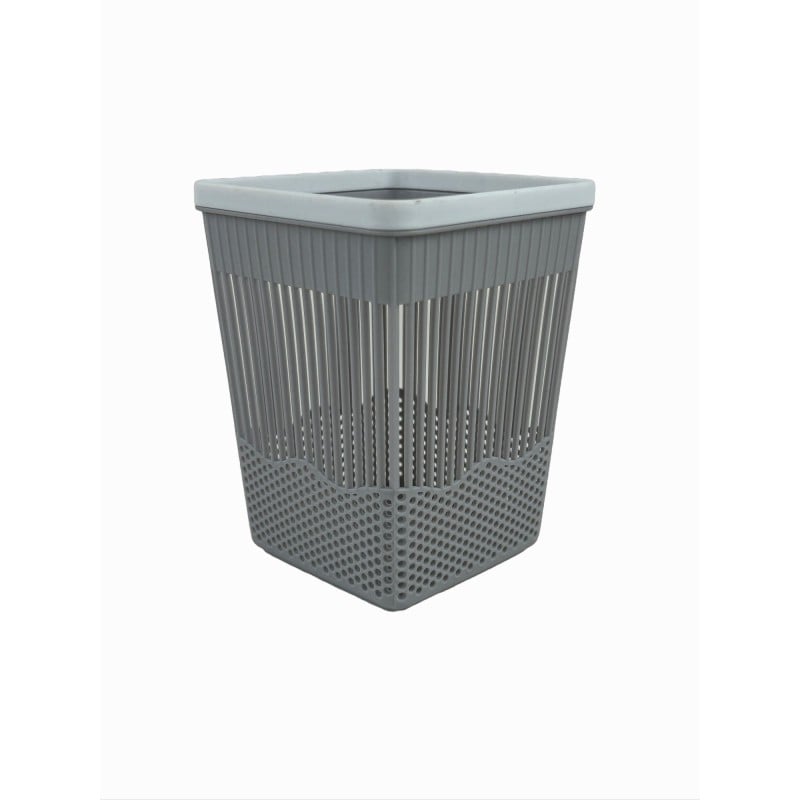 Picture of Mini Plastic Slatted Waste Basket/Desk Organizer square shape-Multicolor