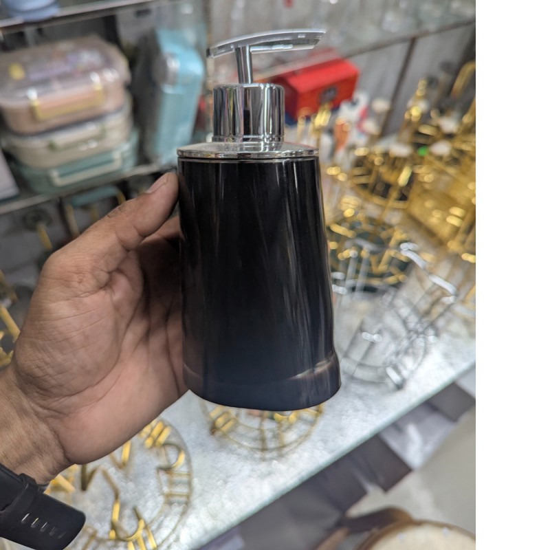 Picture of Premium multicolor acrylic liquid handwash soap dispenser pump for bathroom vanity decor featuring a durable shatterproof body and refillable container designed to add a stylish touch to your modern kitchen sink today.-Multicolor