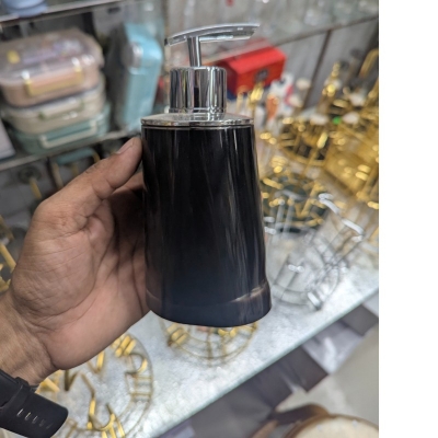 Picture of Premium multicolor acrylic liquid handwash soap dispenser pump for bathroom vanity decor featuring a durable shatterproof body and refillable container designed to add a stylish touch to your modern kitchen sink today.-Multicolor
