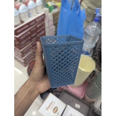 Picture of small plastic storage basket or desktop organizer-Multicolor