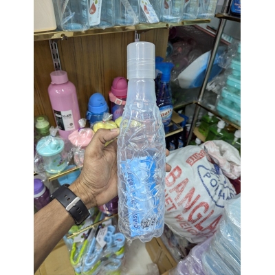 Picture of Unbreakable Plastic Water Bottles, Leak Proof, BPA Free, Food Grade, Freezer Safe for Fridge, Gym, Office & Home Use - Set of 4 (1 Litre Each)-Multicolor