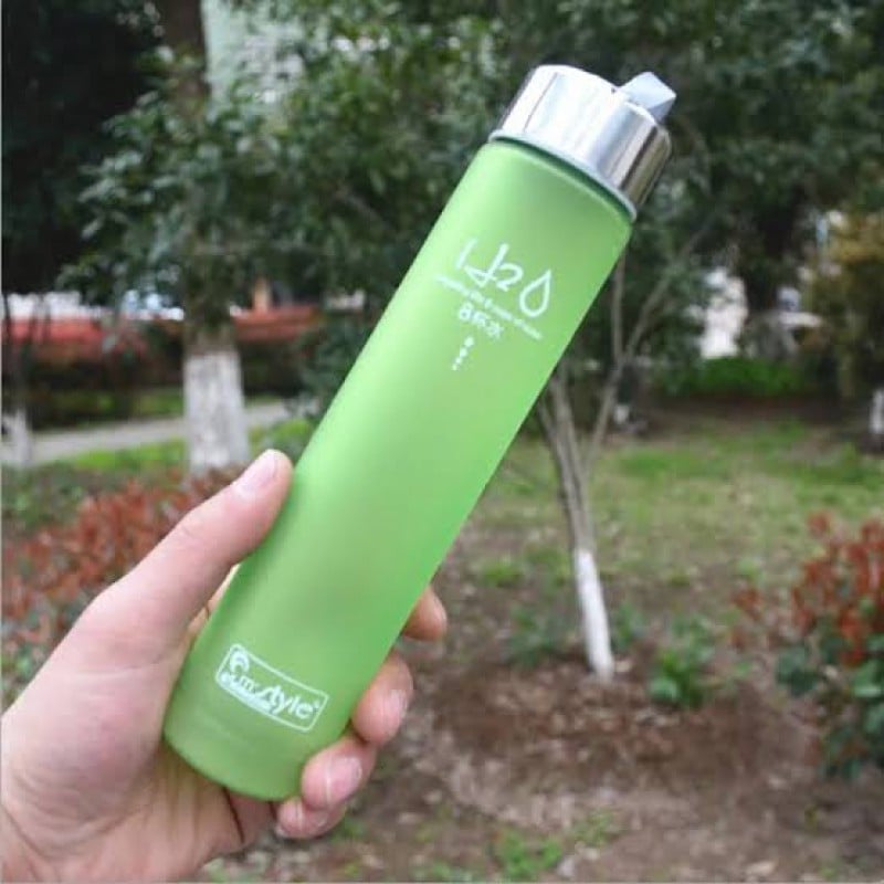 Picture of 280ml Portable Water Bottle, Simple Fashion H2O Unbreakable Tritan BPA Free Bottles for Outdoor Sports Cycling Camping Cup Drinkware 1 lcs multiple color-Multicolor