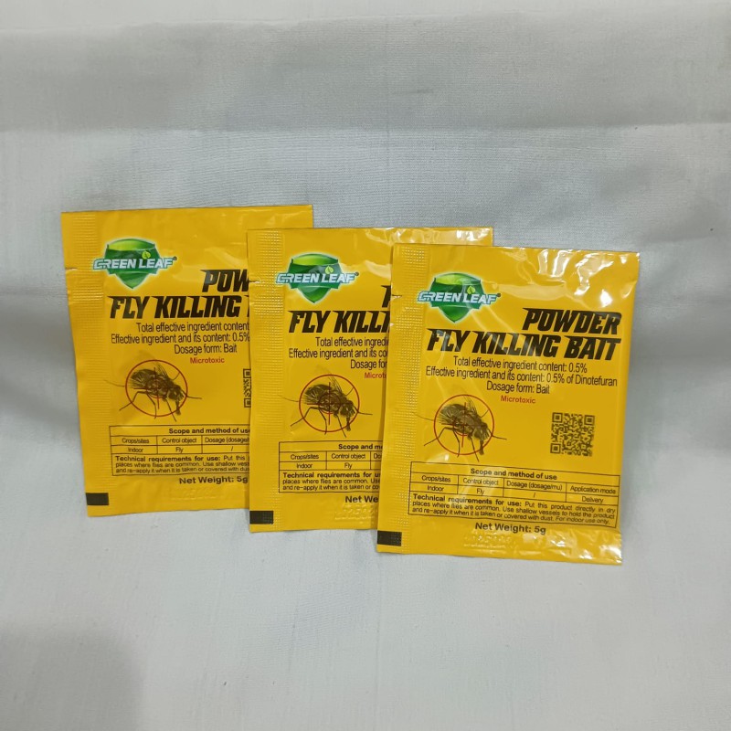 Picture of Greenleaf Fly Killer Powder – 10 Pack Bait for Maximum Indoor Fly Control – Odor-Free and Eco-Friendly Insect Elimination-yellow