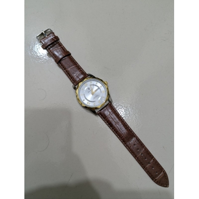 Picture of Luxury Men’s Quartz Watch with Genuine Brown Leather Strap Black Dial Analog Display Water Resistant Business Casual Wristwatch for Gents High Quality Fashion Timepiece Perfect Gift for Men Online Shopping.-Multicolor